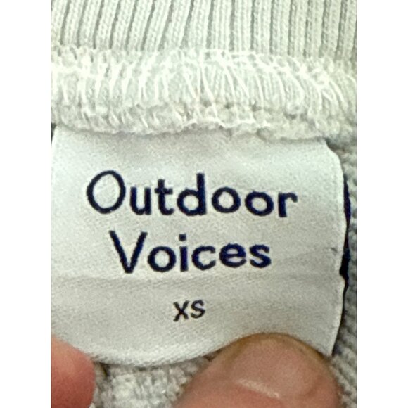 Outdoor Voices Pickup Jogger Sweatpants Dove‎ Gray Bone White Size XS NWOT - Picture 12 of 15